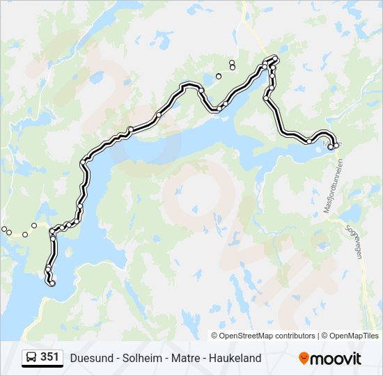 351 Bus Line Map