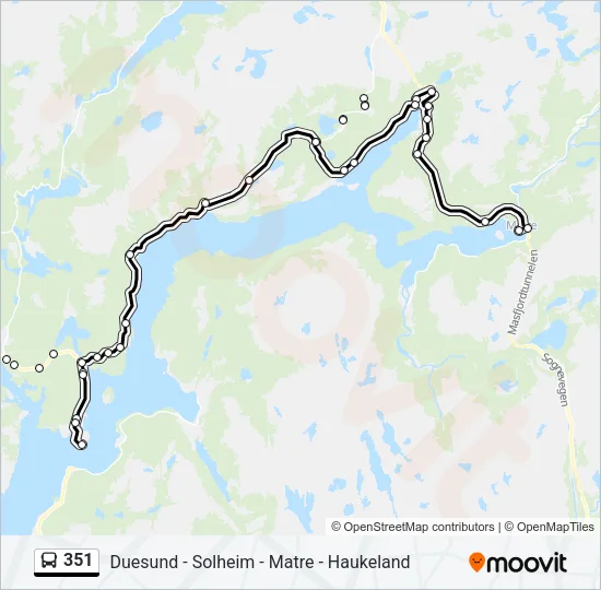 351 Bus Line Map