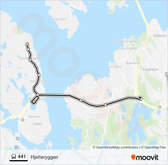 441 Bus Line Map
