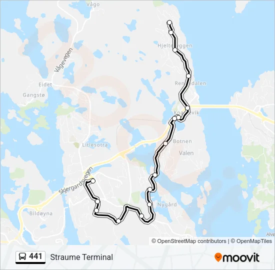 441 Bus Line Map