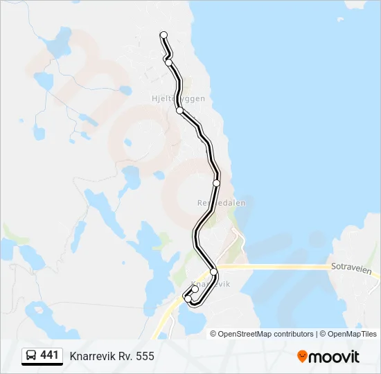441 Bus Line Map