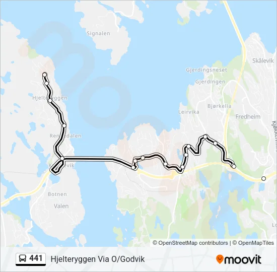 441 Bus Line Map