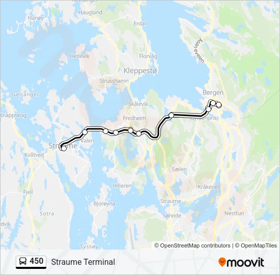 450 Bus Line Map