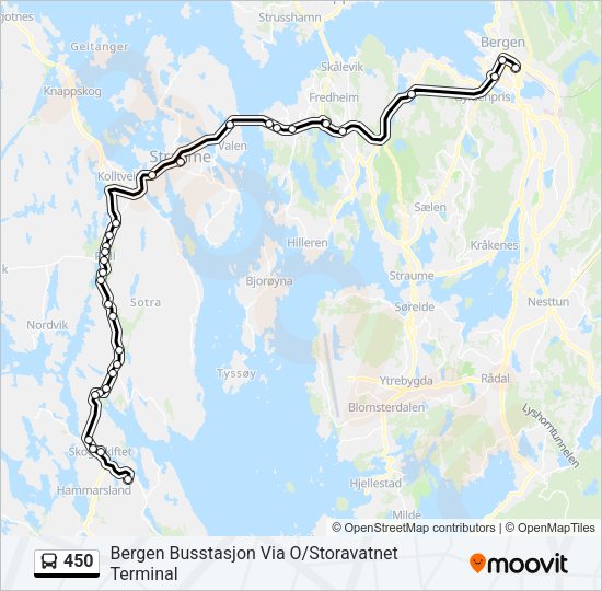 450 Bus Line Map