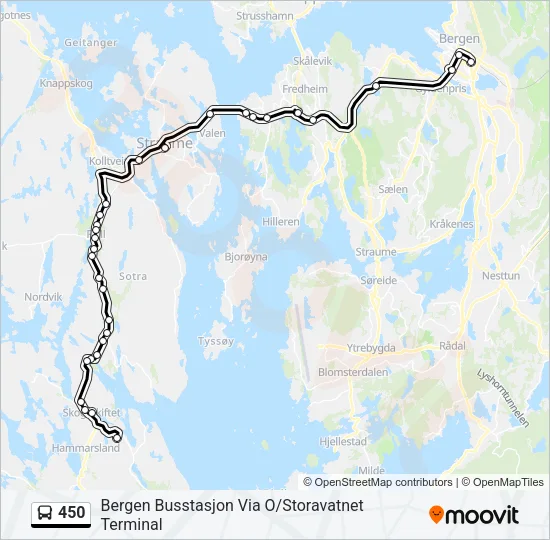 450 Bus Line Map