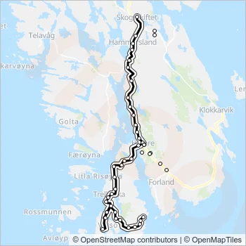 457 Bus Line Map