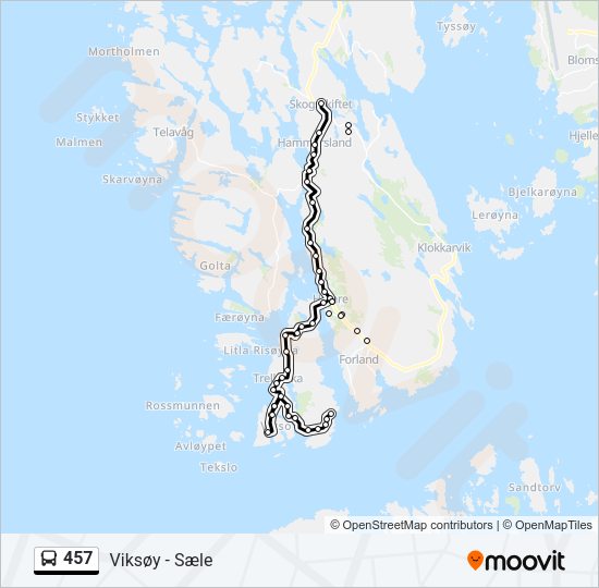 457 Bus Line Map