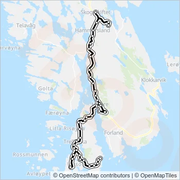 457 Bus Line Map