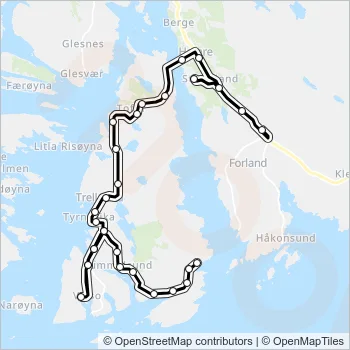 457 Bus Line Map