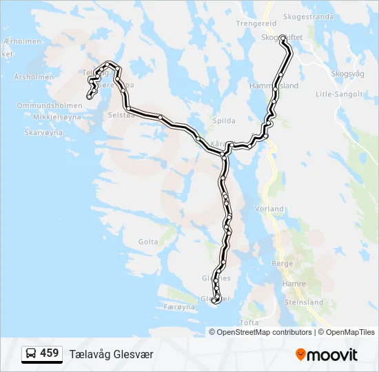 459 Bus Line Map
