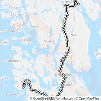 459 Bus Line Map