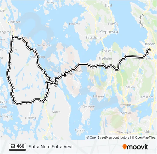 460 Bus Line Map