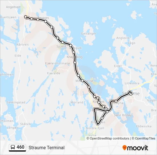 460 Bus Line Map
