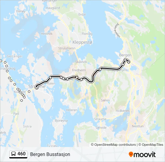 460 Bus Line Map