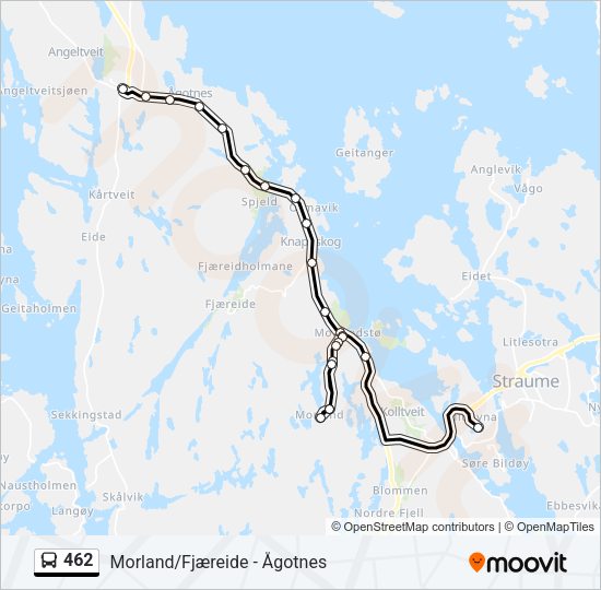 462 Bus Line Map