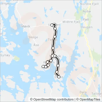 466 Bus Line Map