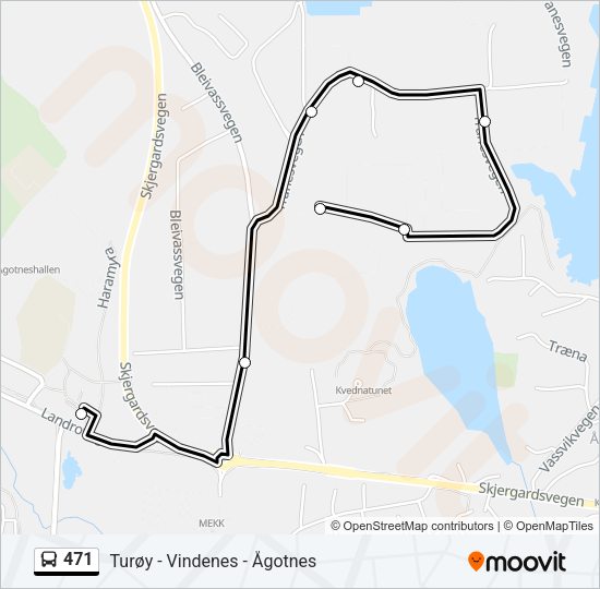 471 Bus Line Map