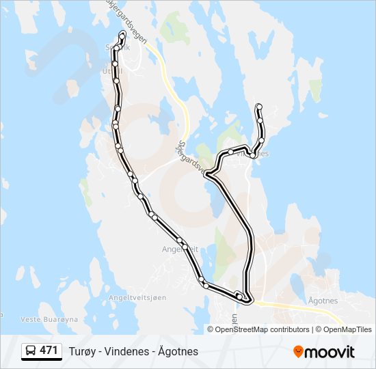 471 Bus Line Map