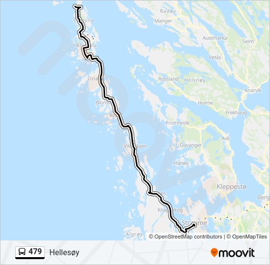 479 Bus Line Map