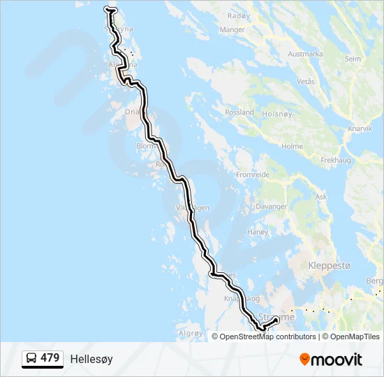 479 Bus Line Map