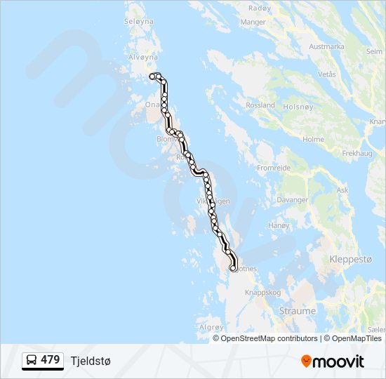 479 Bus Line Map