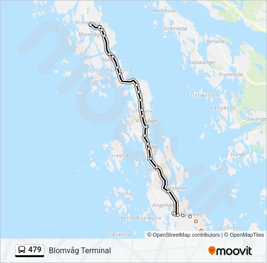 479 Bus Line Map