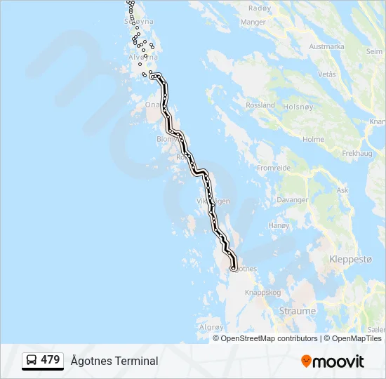 479 Bus Line Map