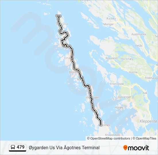 479 Bus Line Map