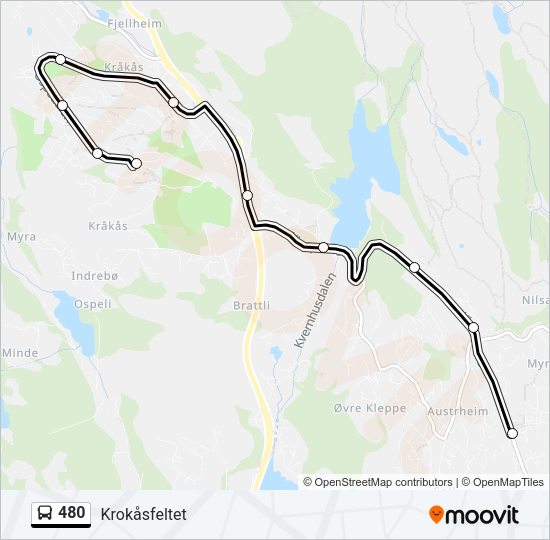 480 Bus Line Map