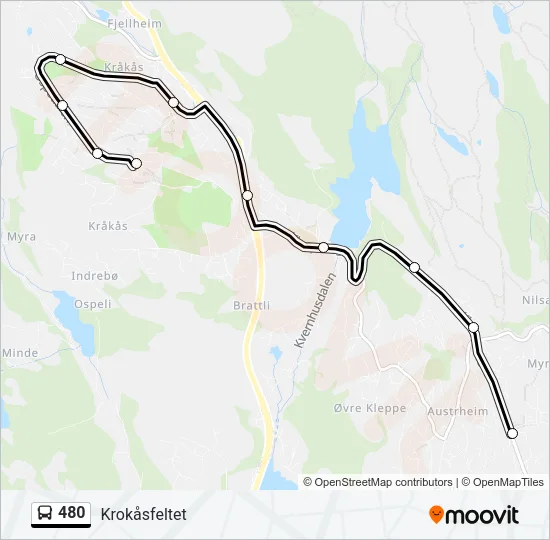 480 Bus Line Map