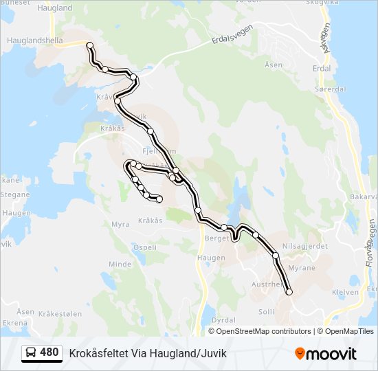 480 Bus Line Map