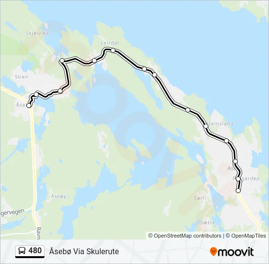 480 Bus Line Map