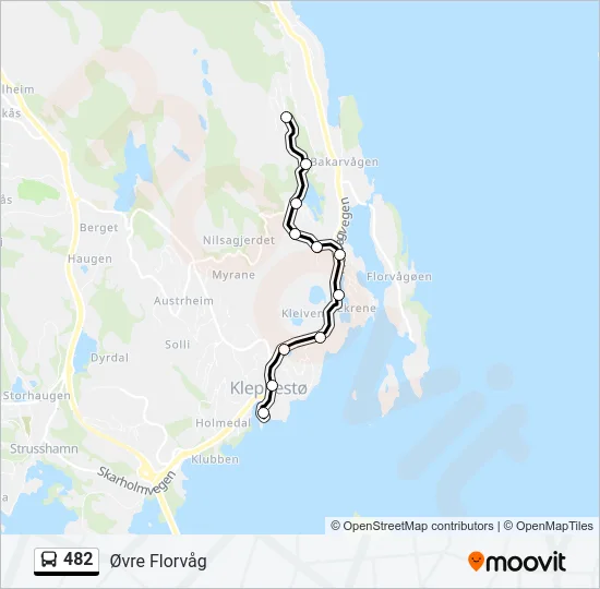 482 Bus Line Map