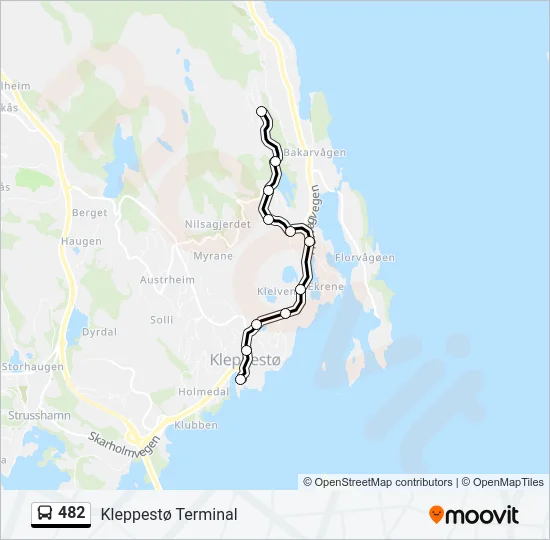 482 Bus Line Map