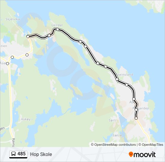 485 Bus Line Map