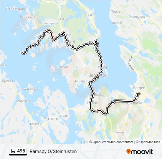495 Bus Line Map