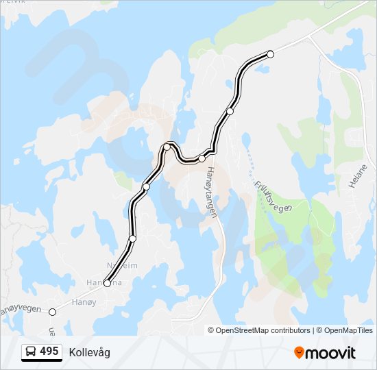 495 Bus Line Map