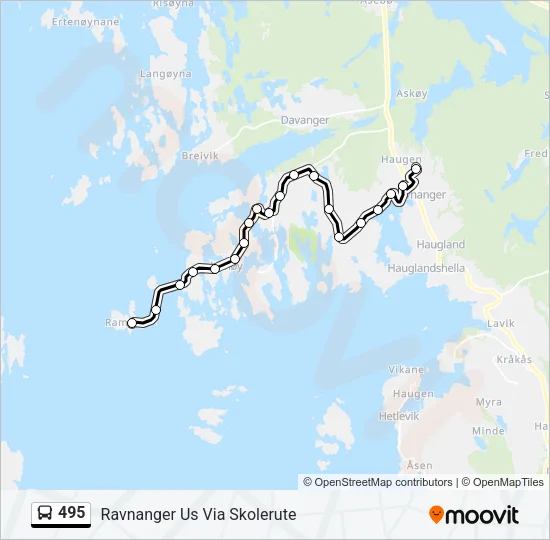 495 Bus Line Map