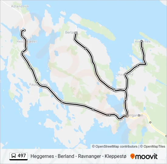 497 Bus Line Map