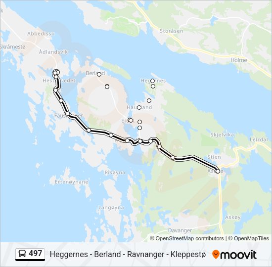 497 Bus Line Map