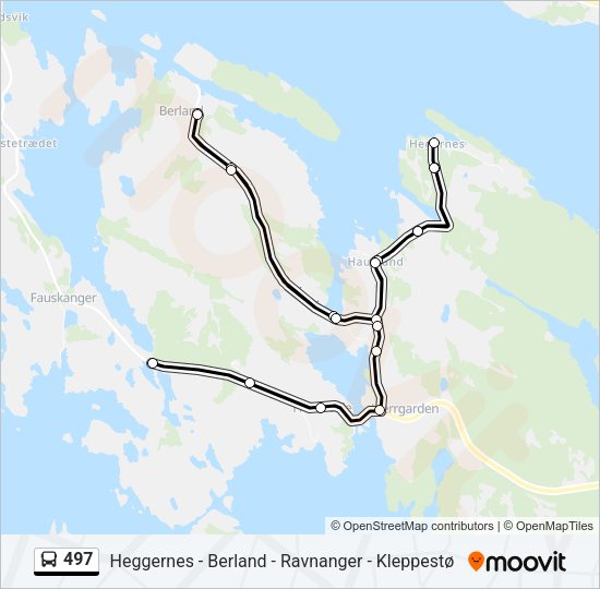 497 Bus Line Map
