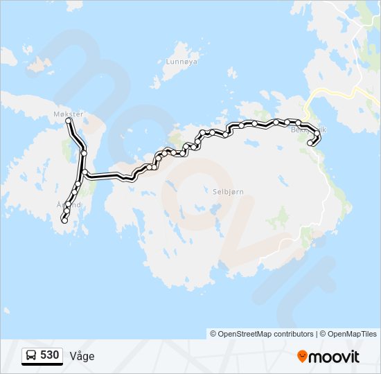 530 Bus Line Map