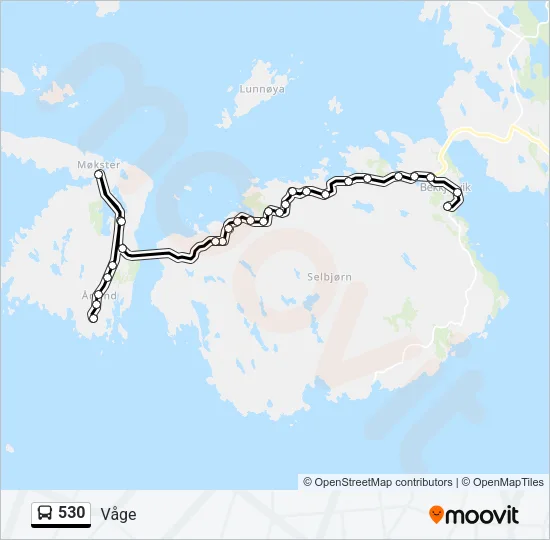 530 Bus Line Map