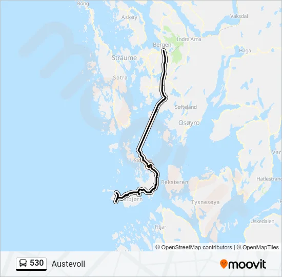 530 Bus Line Map
