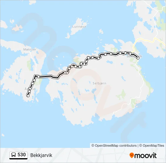 530 Bus Line Map