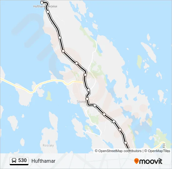 530 Bus Line Map