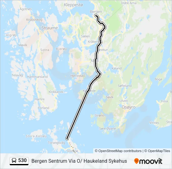 530 Bus Line Map