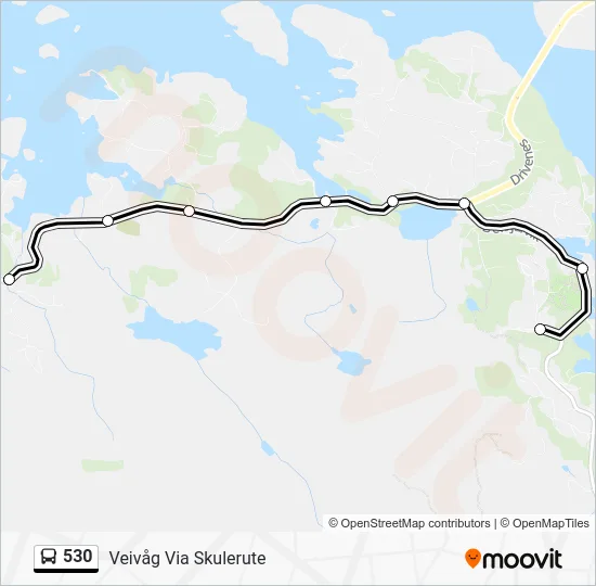 530 Bus Line Map