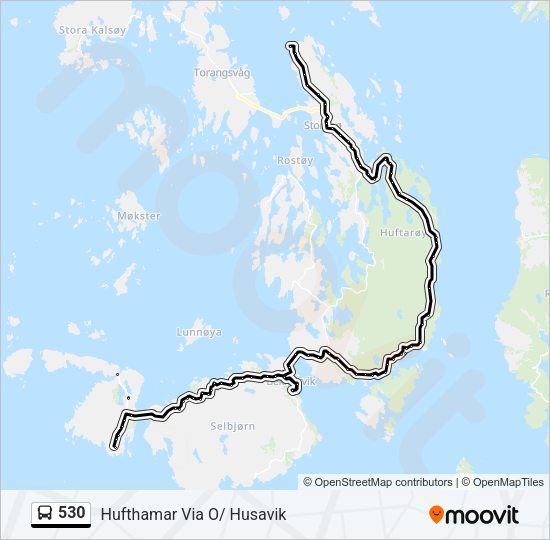 530 Bus Line Map