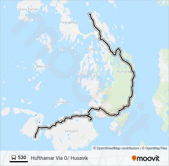 530 Bus Line Map